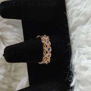 14k Solid Gold Tanzanite Ring
